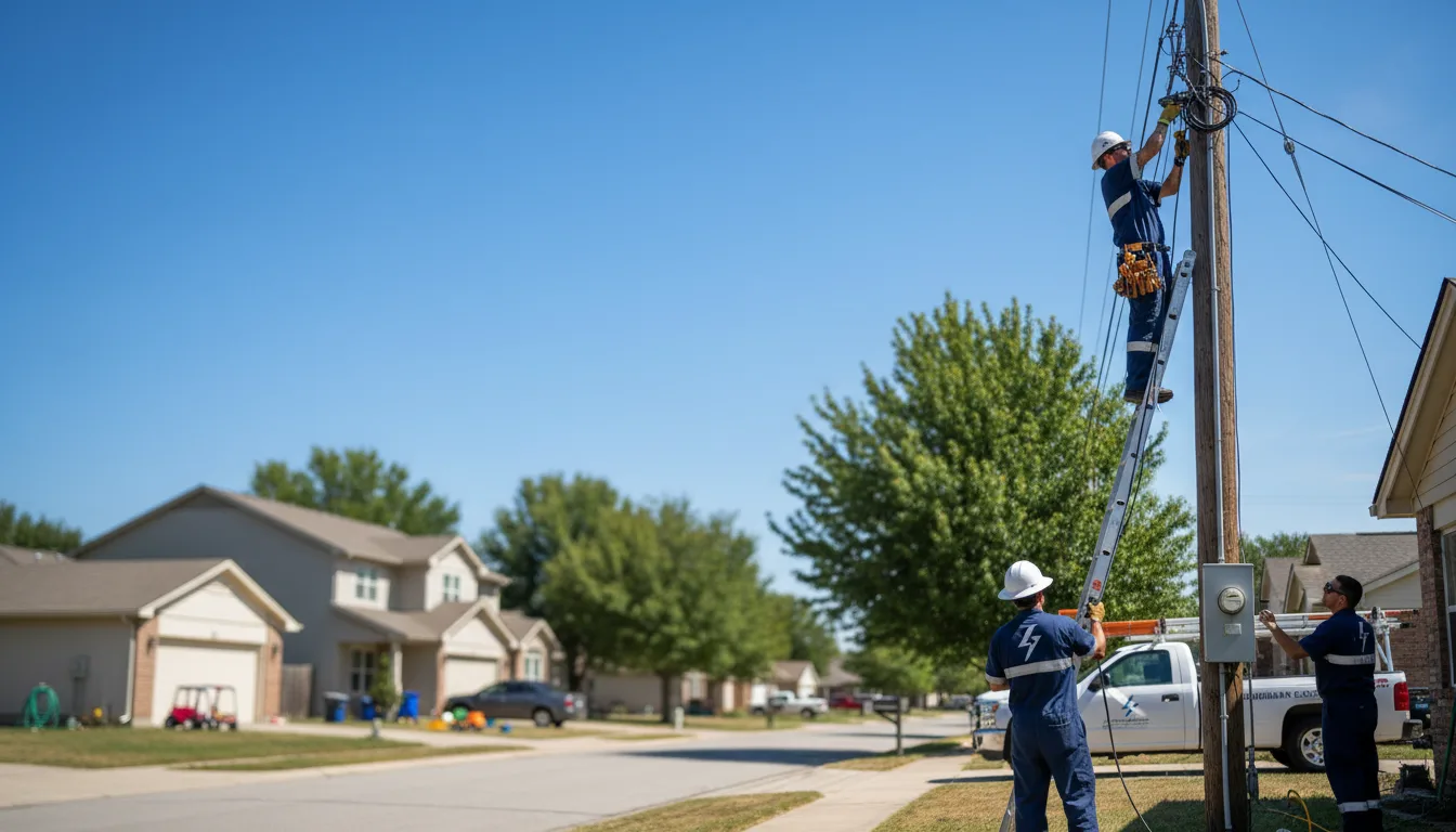 Residential electrician providing installation services in Inland, NE